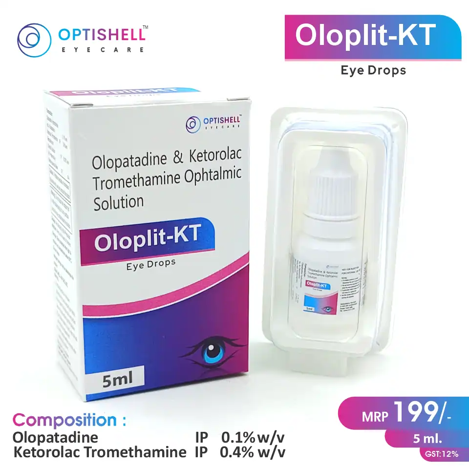 Ketorolac 0.4% + Olopatadine 0.1% Eye Drops at Best Price in PCD Pharma Franchise for Analgesic and Pain Relief and Allergic Reactions.